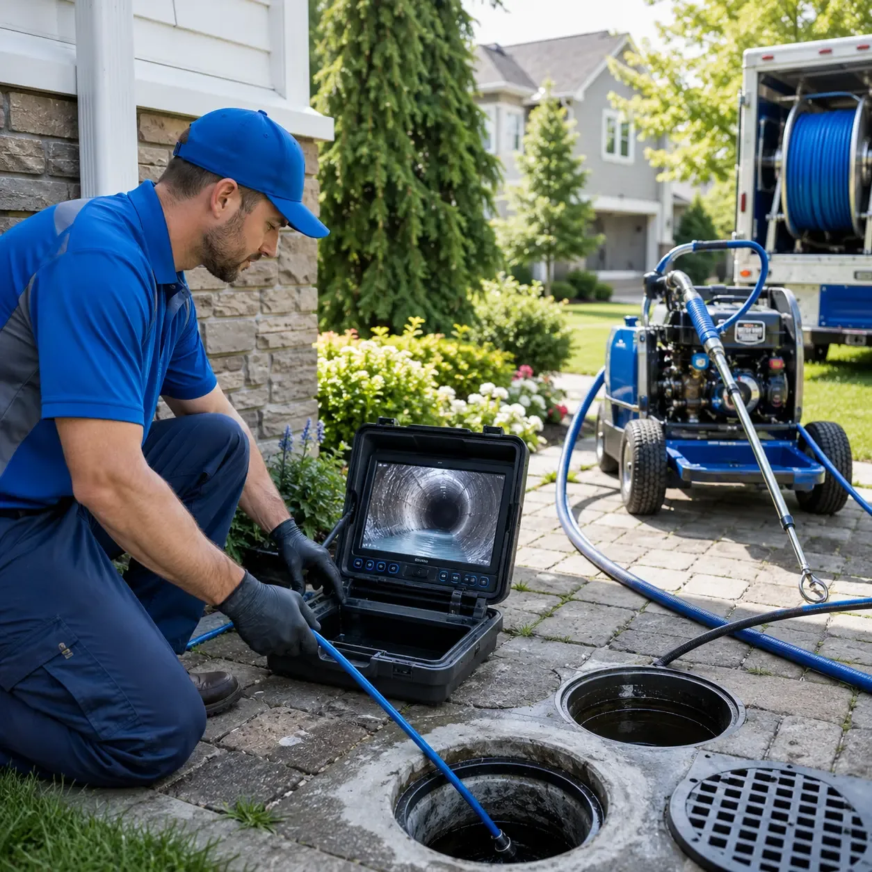 Outdoor drain cleaning professionals serving Shoreham, VT